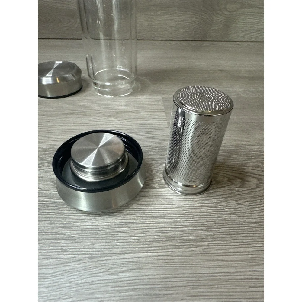 Preup Tea Infuser and Glass Water Bottle. Excellent Condition.‎ On-The-Go Brew.
